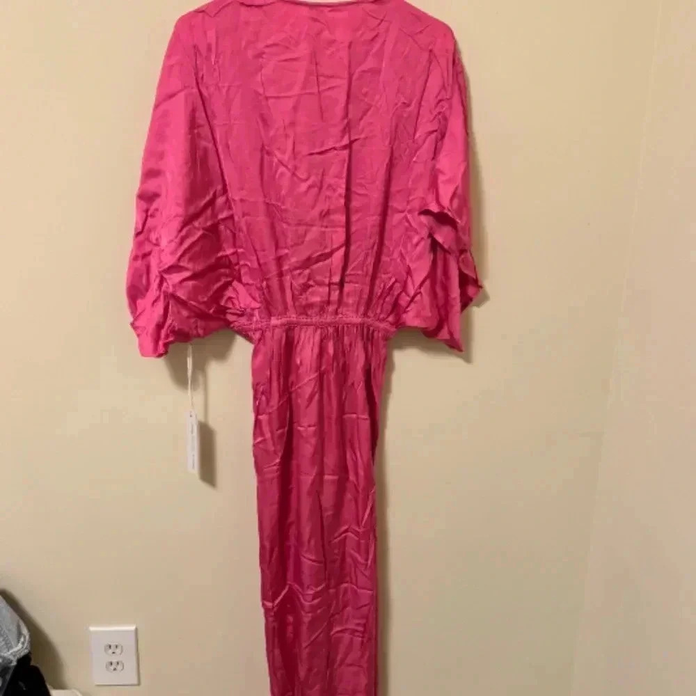 Young Fabulous And Broke Siren Shirt Dress Color Raspberry/ Size Small. - Picture 5 of 11
